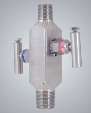 Male X Male Block and Bleed Valve